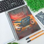 Caderno Universitário Motos 20 x 27,5 cm 80 Folhas - São Domingos