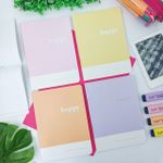 Caderno 1/4 Happy Grampeado 15 x 20,8 cm 32 Folhas - Tilibra