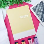 Caderno 1/4 Happy Grampeado 15 x 20,8 cm 32 Folhas - Tilibra