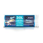 Saco Lixo 30L / 6kg Azul com 30 Unidades 59 cm x 62 cm - Biopol
