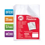 Envelope Plástico Ofício Médio Sem Furos com 25 Unidades 5077-25 - Dac