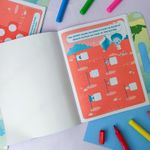 Kit Maleta de Atividades e Colorir Diversão Pelo Mundo com 68 Adesivos - Tilibra