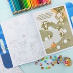 Kit Maleta de Atividades e Colorir Brincando com os Animais com 68 Adesivos - Tilibra