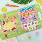 Kit Maleta de Atividades e Colorir Descobrindo os Alimentos com 68 Adesivos - Tilibra