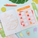 Kit Maleta de Atividades e Colorir Descobrindo os Alimentos com 68 Adesivos - Tilibra