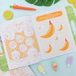 Kit Maleta de Atividades e Colorir Descobrindo os Alimentos com 68 Adesivos - Tilibra