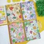 Caderno Espiral Capa Dura Universitário 1 Matérias Fru Fru 20 x 27,5 cm 80 Folhas - São Domingos