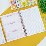 Caderno Espiral Capa Dura Universitário 1 Matérias Fru Fru 20 x 27,5 cm 80 Folhas - São Domingos