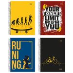Caderno Espiral Capa Dura Universitário 1 Matérias Be Strong 20 x 27,5 cm 80 Folhas - São domingos