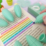 Caneta Marca Texto Cactos 6 Cores - Importado