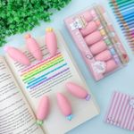 Caneta Marca Texto Morango 6 Cores - Importado