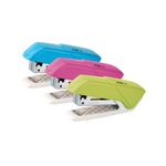 Grampeador Plástico 26/6 Colorido (Azul, Verde e Rosa) C-6 até 15 Folhas - CIS
