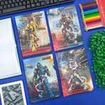 Caderno Pequeno 1/4 Brochura Capa Dura Cyber 14 x 20 cm 80 Folhas - São Domingos