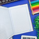 Caderno Pequeno 1/4 Brochura Capa Dura Cyber 14 x 20 cm 80 Folhas - São Domingos