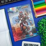 Caderno Pequeno 1/4 Brochura Capa Dura Cyber 14 x 20 cm 80 Folhas - São Domingos