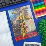 Caderno Pequeno 1/4 Brochura Capa Dura Cyber 14 x 20 cm 80 Folhas - São Domingos