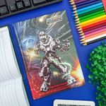 Caderno Pequeno 1/4 Brochura Capa Dura Cyber 14 x 20 cm 80 Folhas - São Domingos