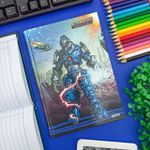 Caderno Pequeno 1/4 Brochura Capa Dura Cyber 14 x 20 cm 80 Folhas - São Domingos