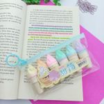 Caneta Marca Texto Sorvete 6 Cores - Importado