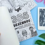 Livro 365 Desenhos Para Colorir Brasileitura Crianças Filhos Infantil  Desenho História Brincar Pintar Colorir Passatempo no Shoptime