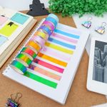 Fita Adesiva Colorida Holográfica Washi Tape 12 mm x 1 m  c/ 10 Unidades - Importado