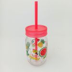 Copo de Vidro com Canudo 370ml - RioTijucas