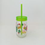 Copo de Vidro com Canudo 370ml - RioTijucas
