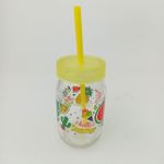 Copo de Vidro com Canudo 370ml - RioTijucas