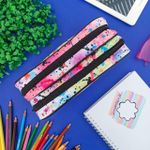 Estojo Duplo Grande Académie Splashe Branco - Tilibra