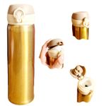 Garrafa de Alumínio 450 ml Térmica ( Branca, Dourada, Prata, Preto e Vermelho )- Interponte