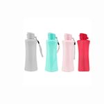 Garrafa Plástica 550 ml Colorida ( Azul claro, Cinza, Rosa, Vermelho - Weeze