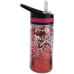 Garrafa Plástica 350 ml Aerobic Colorida com Glitter ( Azul, Rosa, Roxa e Vermelho )  - Weeze