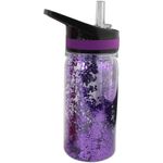 Garrafa Plástica 350 ml Aerobic Colorida com Glitter ( Azul, Rosa, Roxa e Vermelho )  - Weeze
