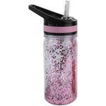 Garrafa Plástica 350 ml Aerobic Colorida com Glitter ( Azul, Rosa, Roxa e Vermelho )  - Weeze