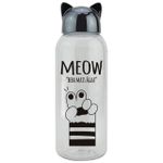 Garrafa Plástica 650 ml de Gato Meow ( Dourada e Preto Chumbo )- Weeze