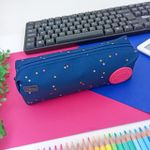 Estojo Escolar Simples Médio Académie Dots - Tilibra