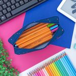 Estojo Escolar Simples Médio Académie Dots - Tilibra