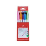 Caneta Esferográfica Média Trilux 5 Cores Tradicionais - Faber-Castell