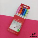 Caneta Esferográfica Média Trilux 5 Cores Tradicionais - Faber-Castell