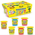 Kit Massinha de Modelar Soft 900g Art Kids 6 Cores - Acrilex
