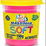 Kit Massinha de Modelar Soft 900g Art Kids 6 Cores - Acrilex