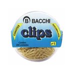 Clips Mini nº 5 com 200 Unidades (Dourado e Colorido) - Bacchi