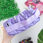 Estojo Escolar Quadruplo Lilás - Daterra