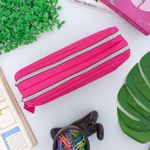 Estojo Escolar Duplo Lona Pink - Daterra