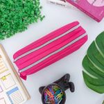 Estojo Escolar Duplo Lona Pink - Daterra
