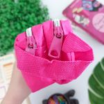 Estojo Escolar Duplo Lona Pink - Daterra