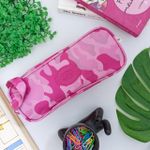 Estojo Escolar Duplo Camuflado Rosa - Daterra