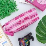 Estojo Escolar Duplo Camuflado Rosa - Daterra