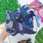 Estojo Escolar Duplo Camuflado Azul - Daterra