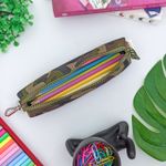 Estojo Escolar Simples Médio Camuflado - Daterra